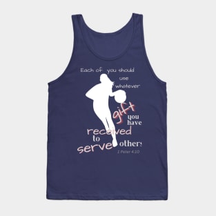 1 Peter 4 basketball girl Tank Top